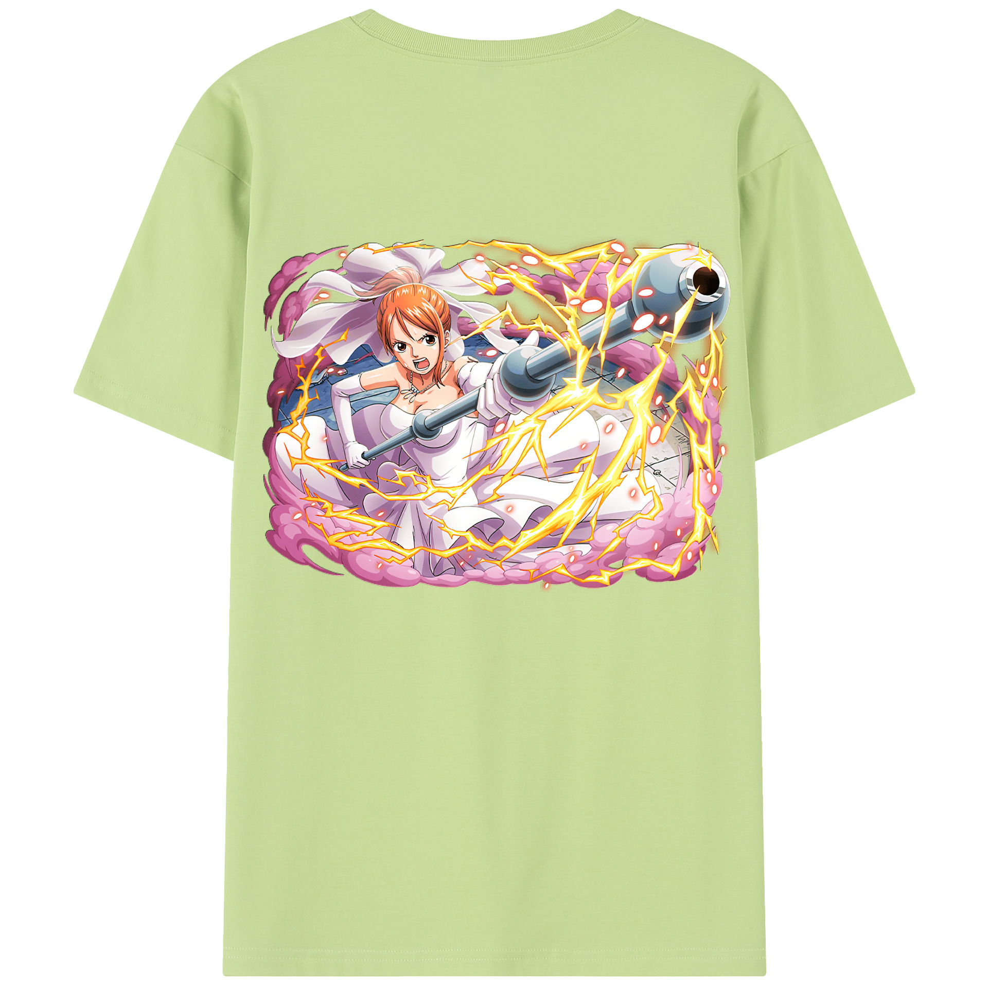 ワンピース ナミ ONE PIECE Nami 綿100％半袖Tシャツ（背面プリント）